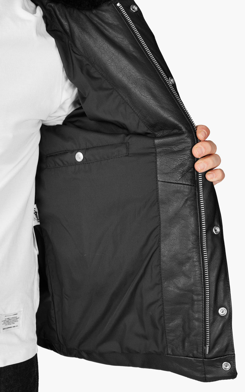 Schott NYC LCDAYTON Rancher Puffer Jacket Black/Black