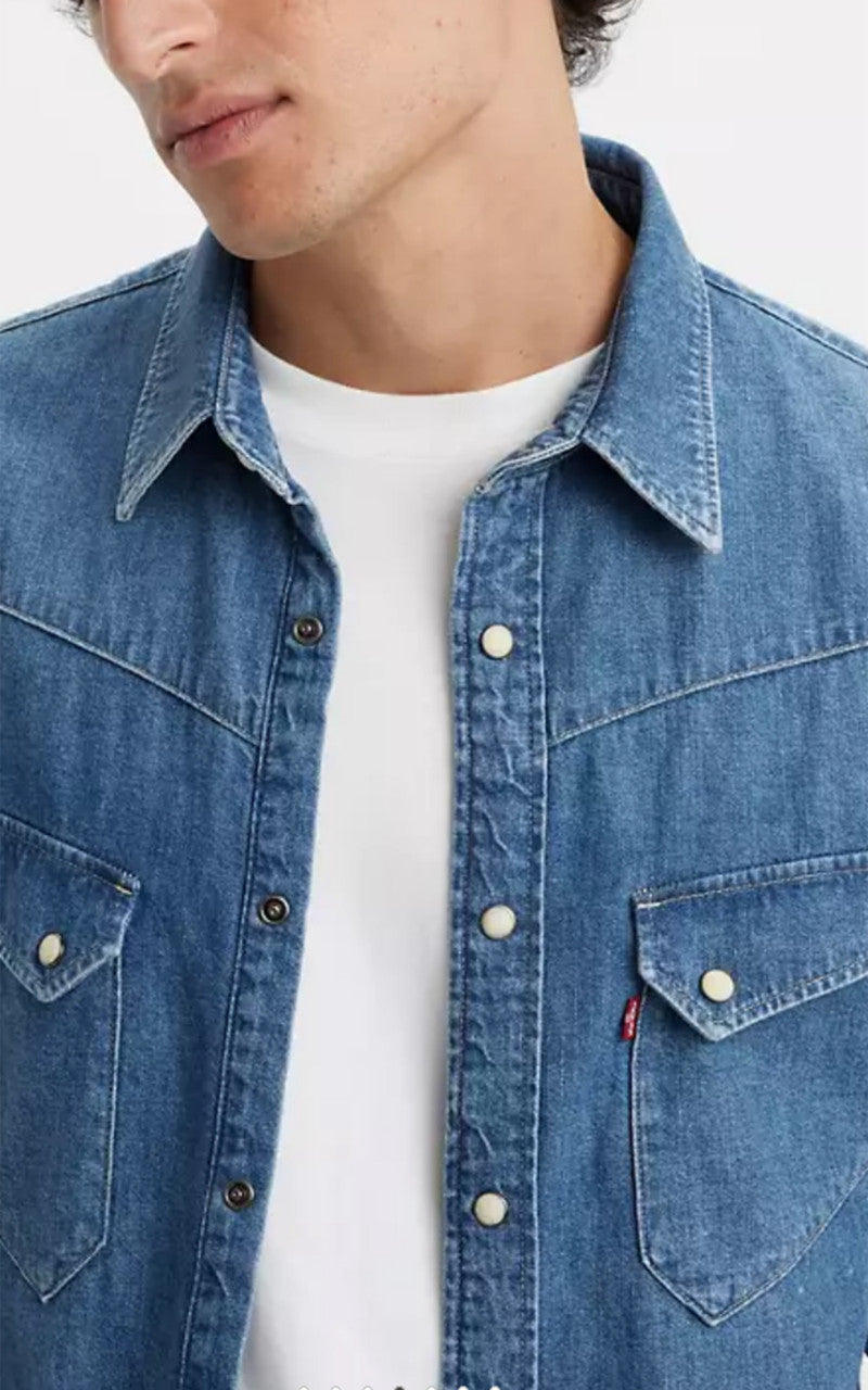 Levi's® '54 Longhorn Western Shirt Denim Yellowstone Stonewash