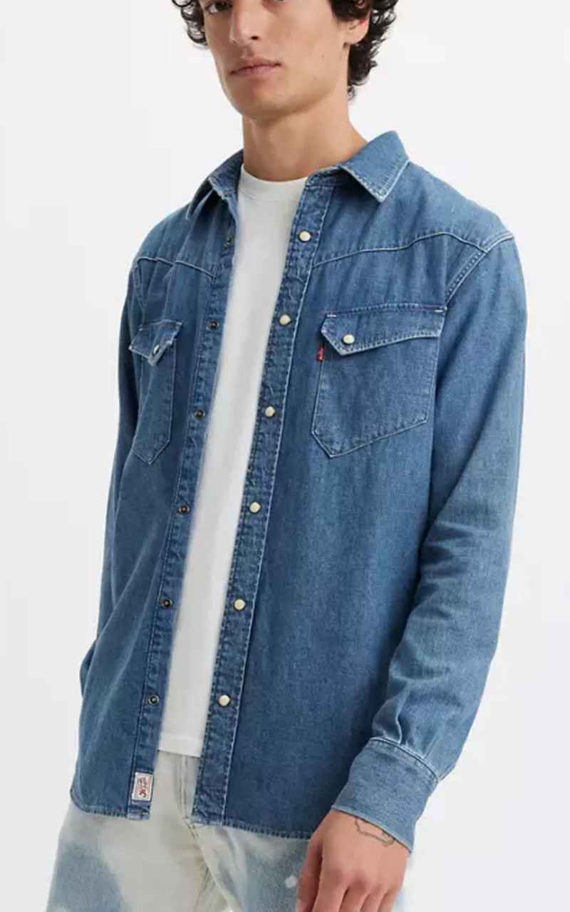 Levi's® '54 Longhorn Western Shirt Denim Yellowstone Stonewash