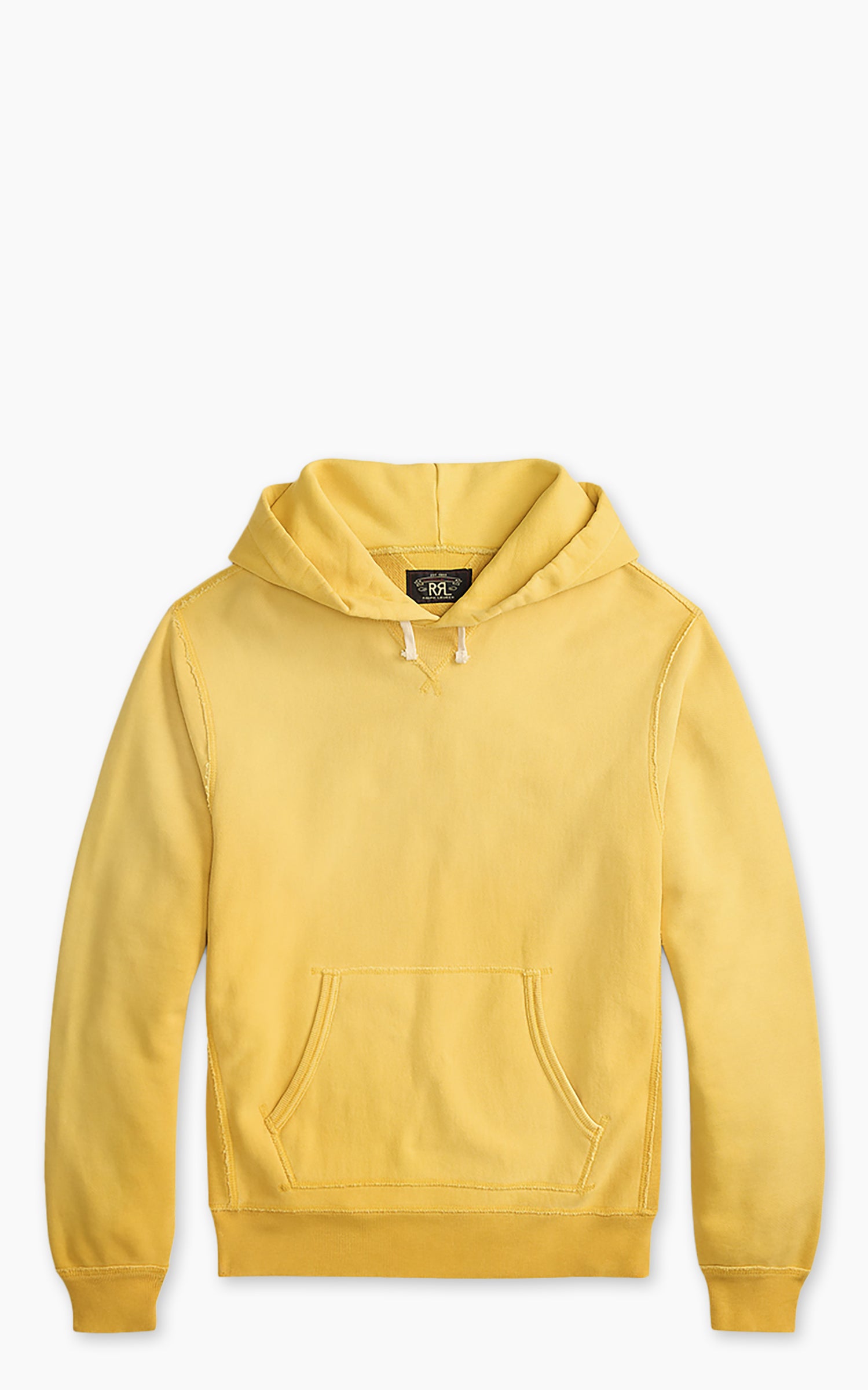 RRL Garment-Dyed Fleece Hoodie Campus Yellow