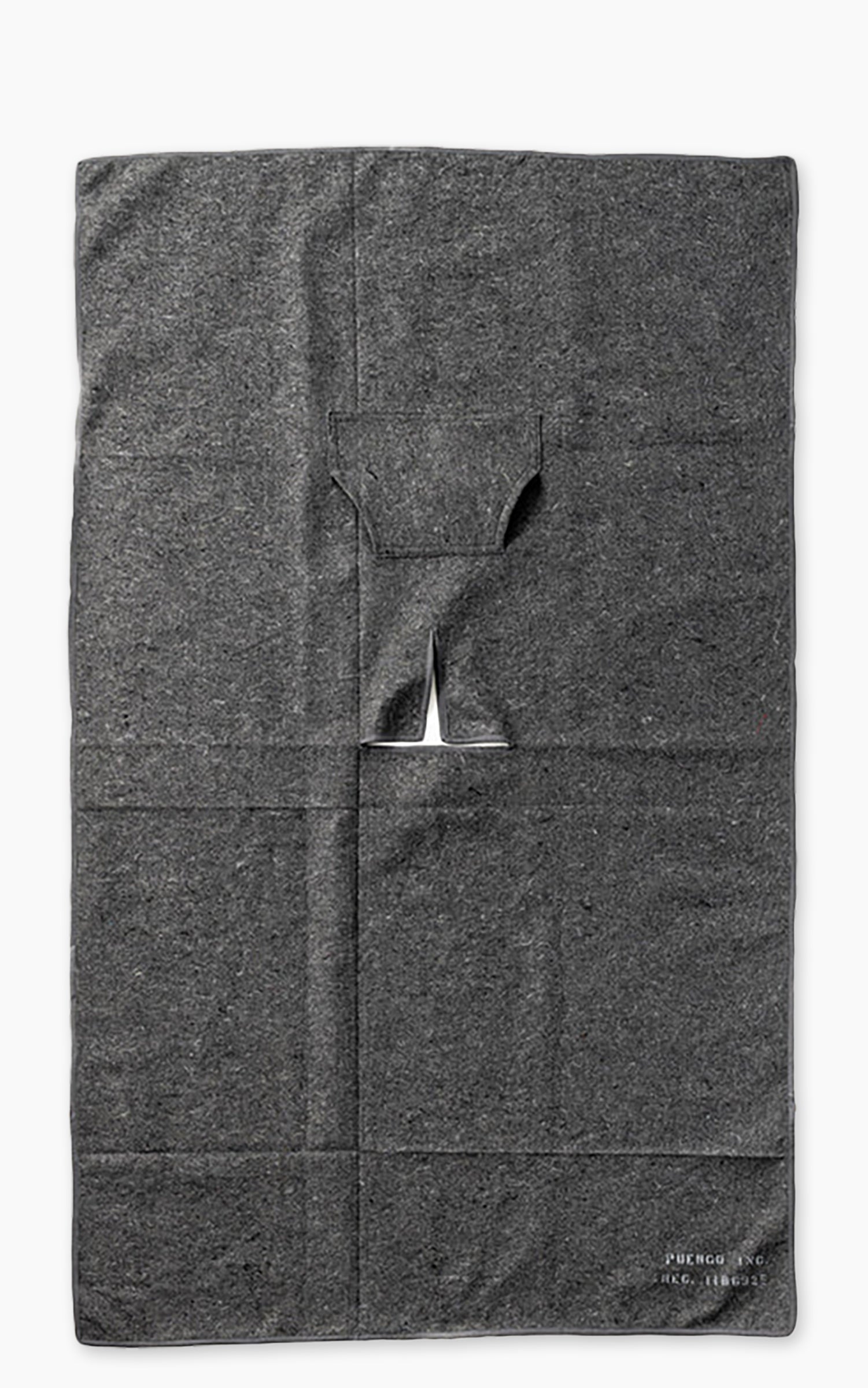 Puebco Felted Blanket Poncho Gray