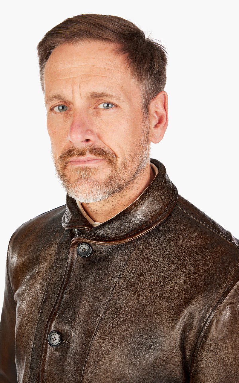 Shangri-La Heritage Cossack Leather Jacket Deserto