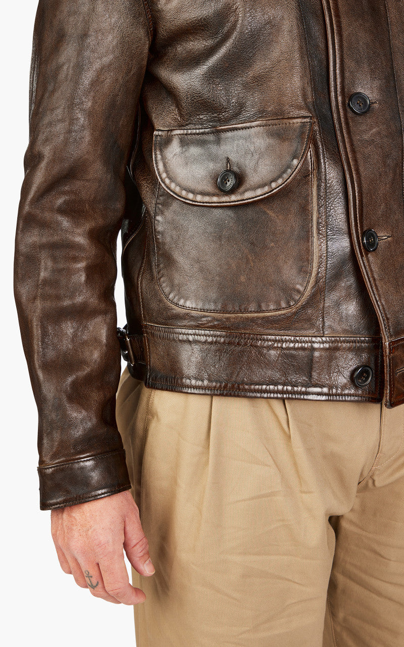Shangri-La Heritage Cossack Leather Jacket Deserto