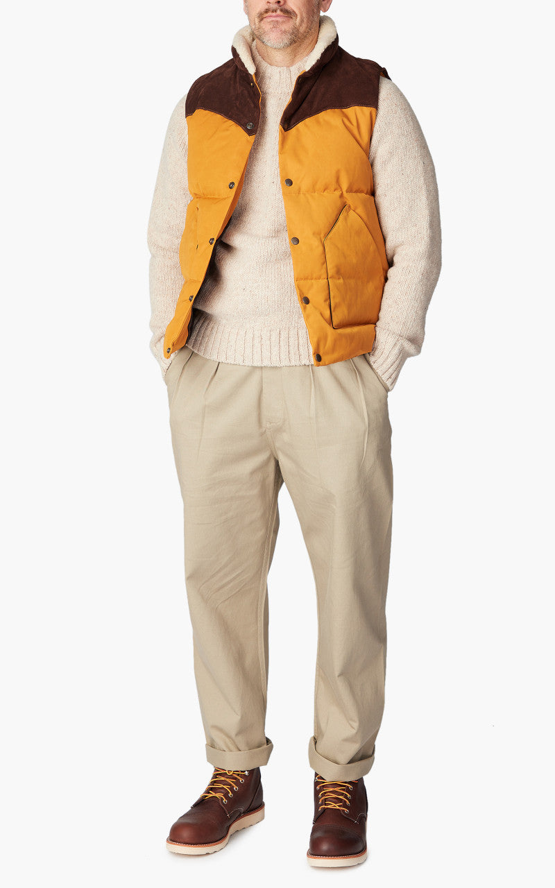 Shangri-La Heritage Bivacco Western Down Vest Yellow