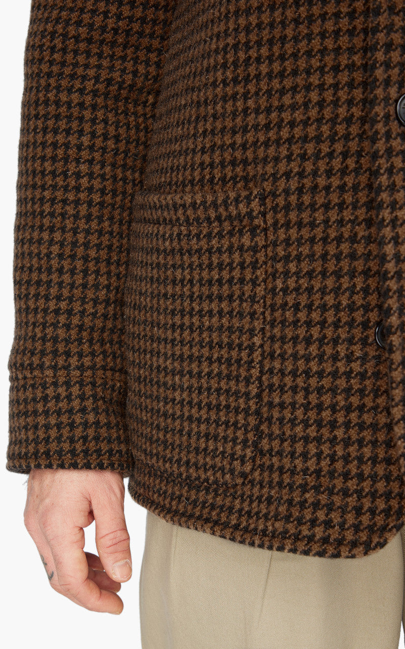 Shangri-La Heritage Enzo Wool Car Coat Pied de Poule