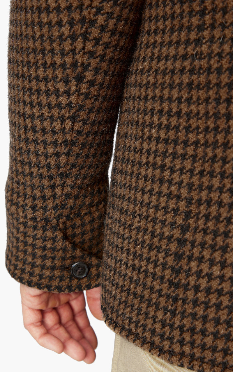Shangri-La Heritage Enzo Wool Car Coat Pied de Poule