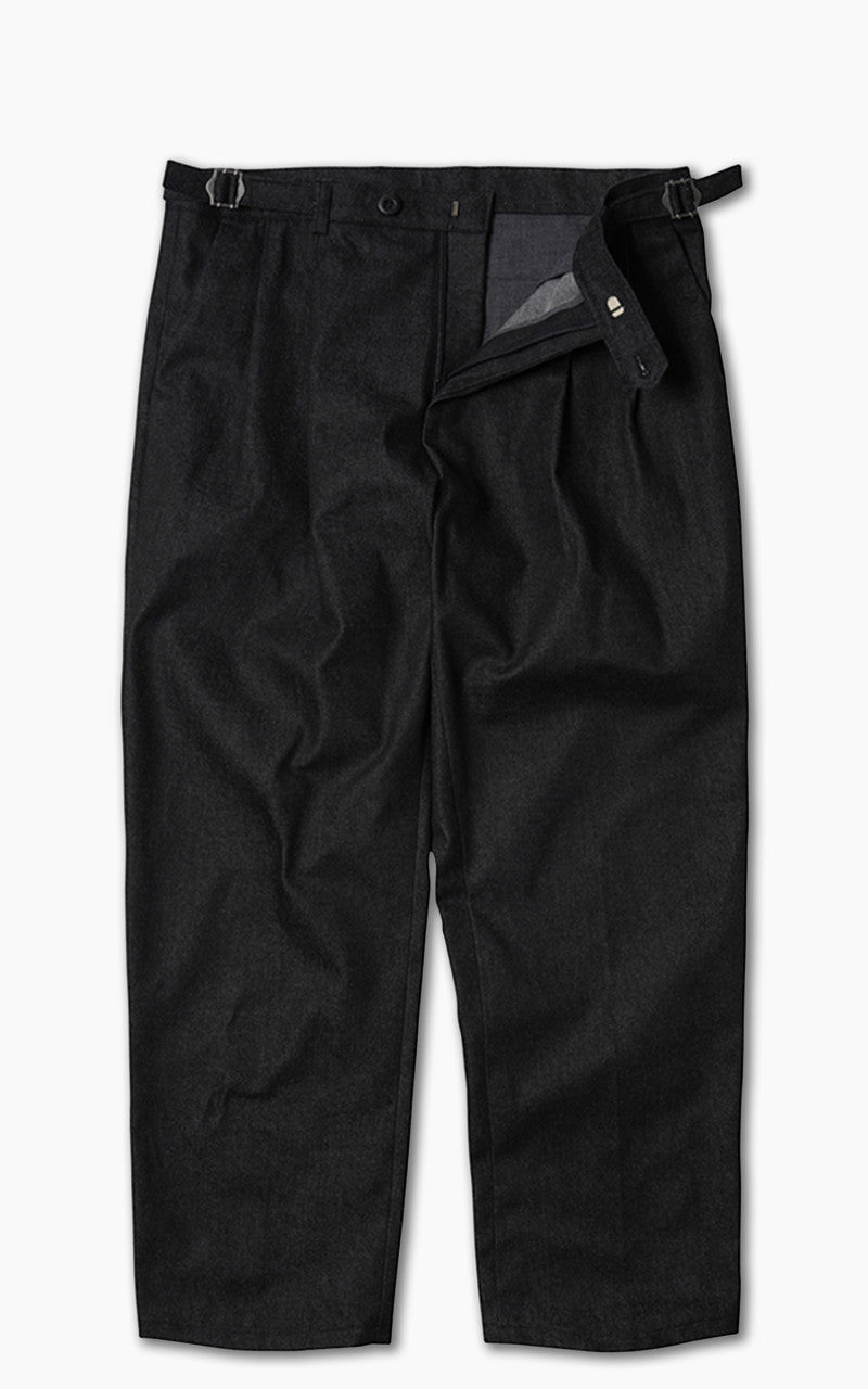 FrizmWORKS Side Adjust Two Tuck Denim Pants Black
