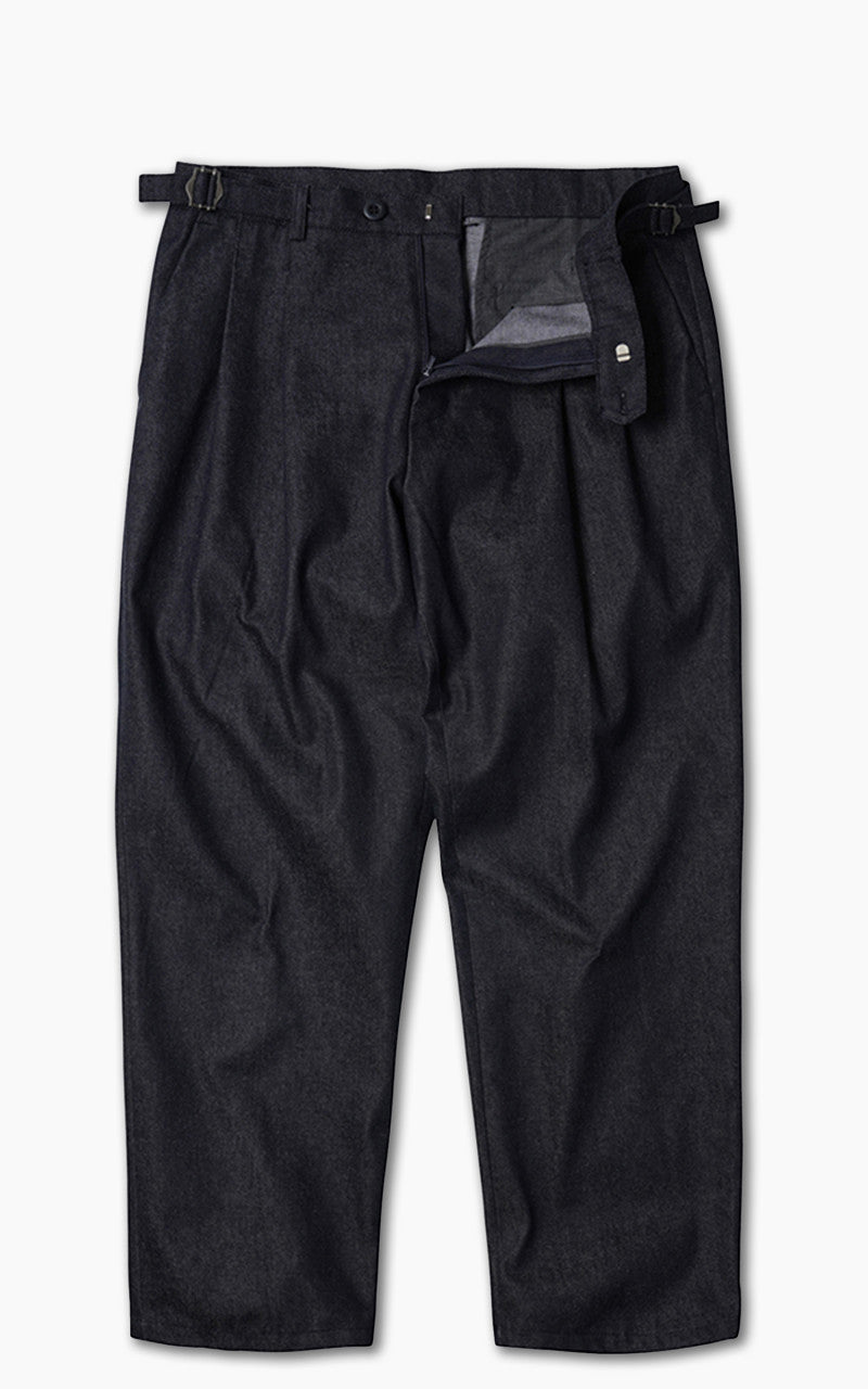 FrizmWORKS Side Adjust Two Tuck Denim Pants Indigo