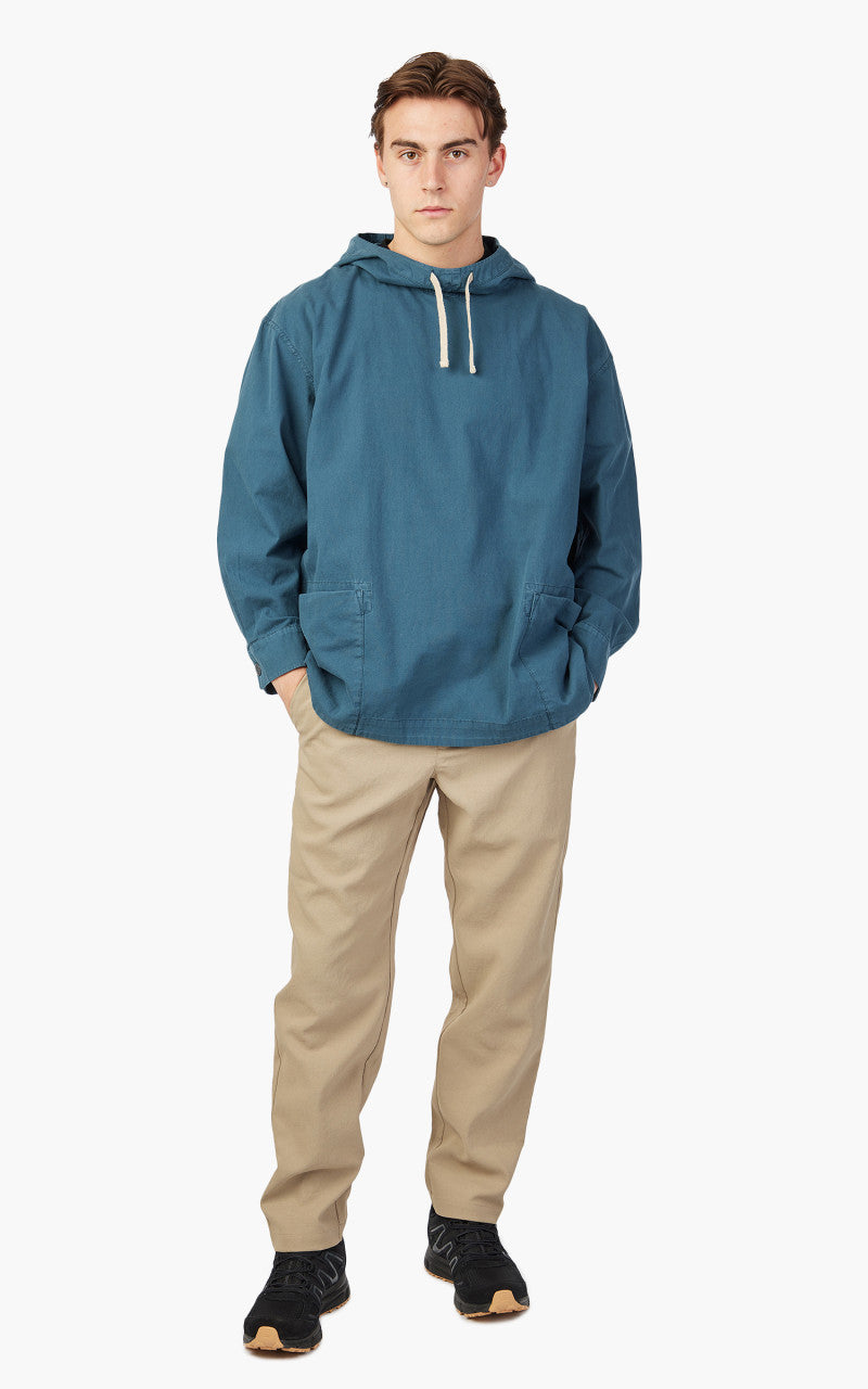 Snow Peak Natural-Dyed Recycled Cotton Parka Blue