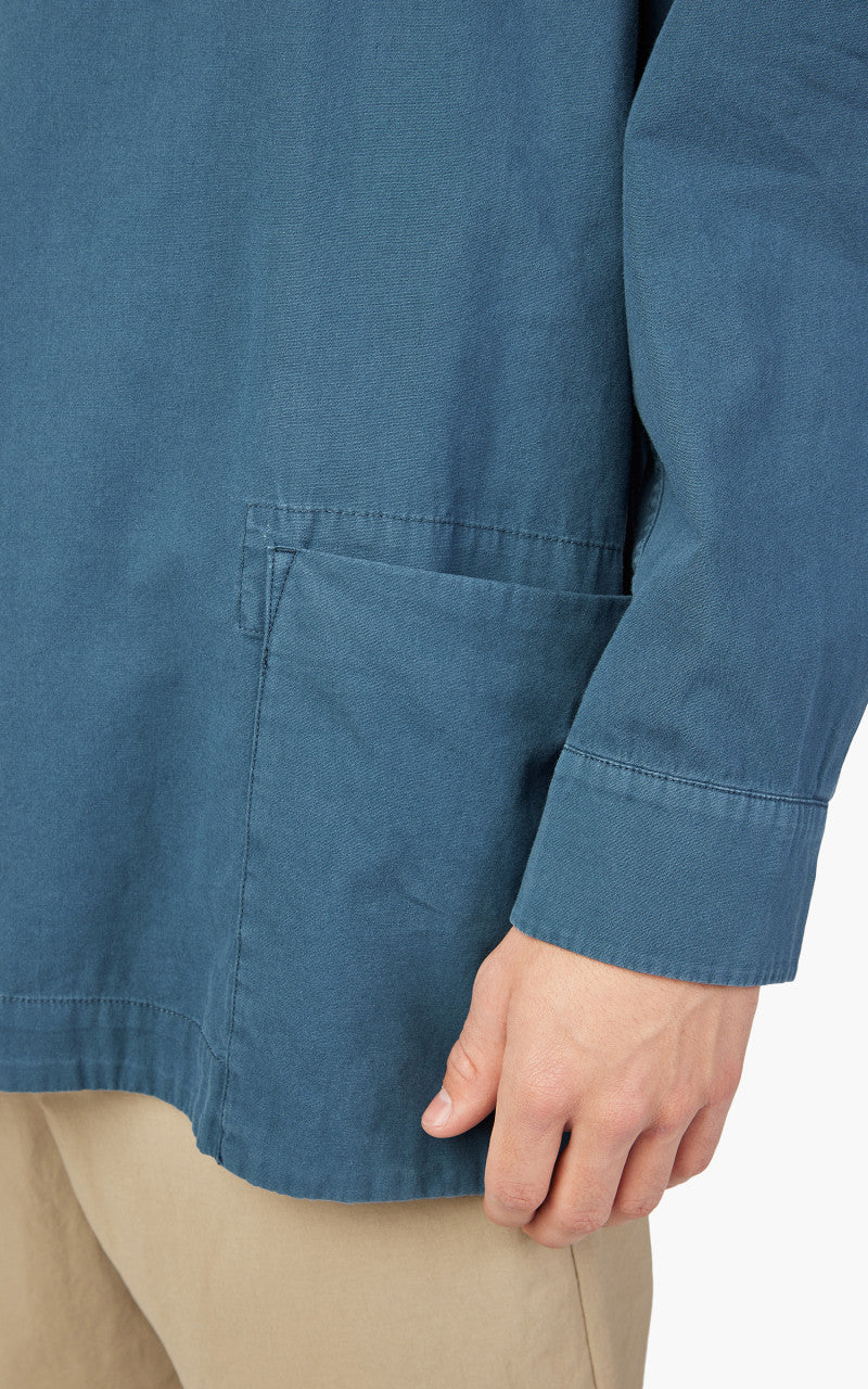 Snow Peak Natural-Dyed Recycled Cotton Parka Blue