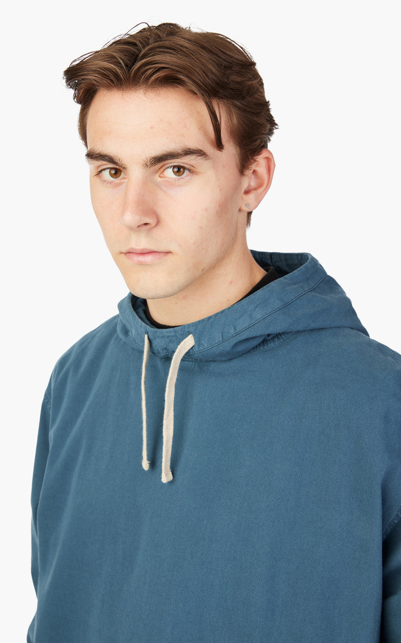 Snow Peak Natural-Dyed Recycled Cotton Parka Blue