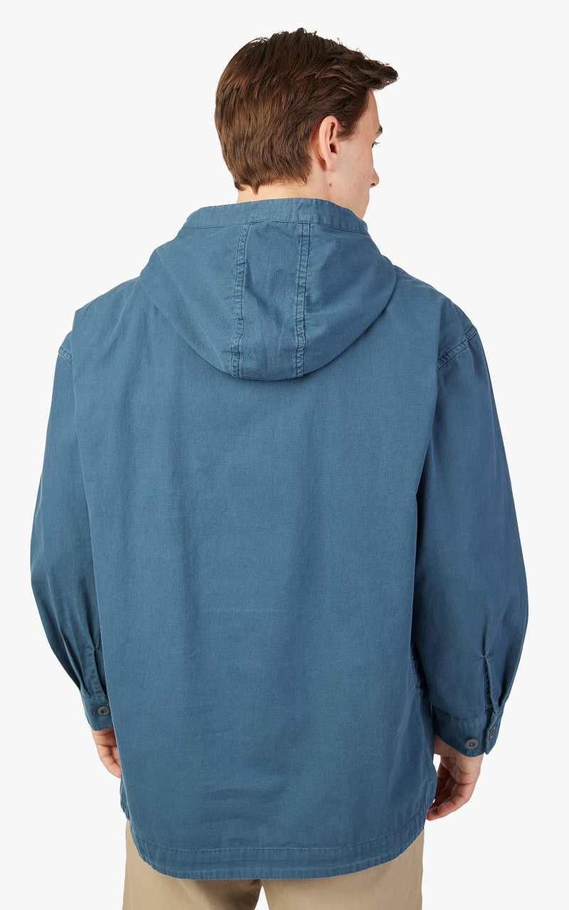 Snow Peak Natural-Dyed Recycled Cotton Parka Blue