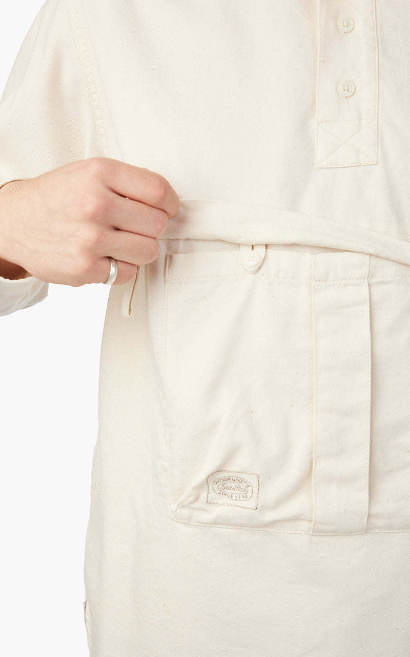 Snow Peak Takibi Light Denim Utility Pullover Ecru