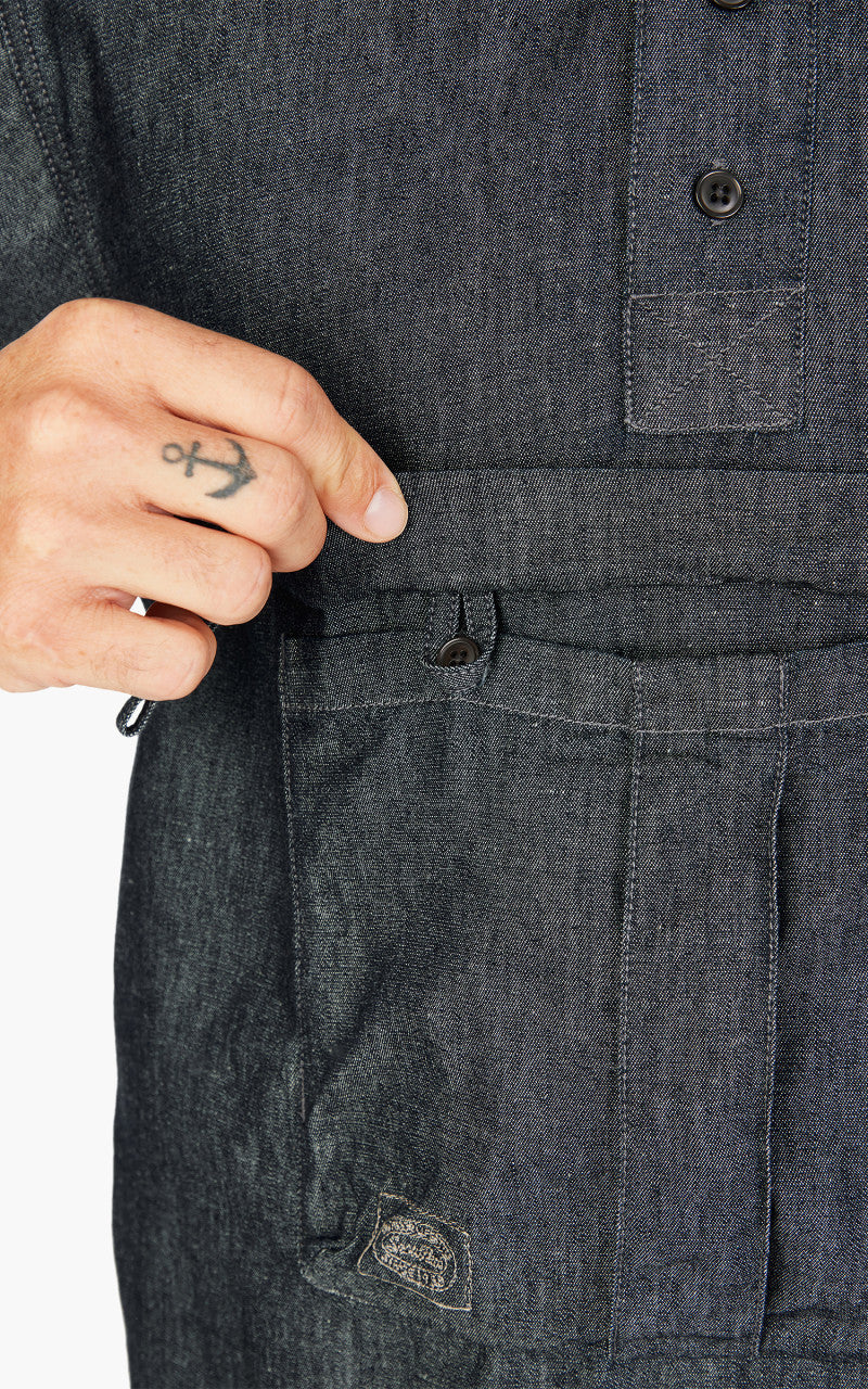 Snow Peak Takibi Light Denim Utility Pullover Indigo