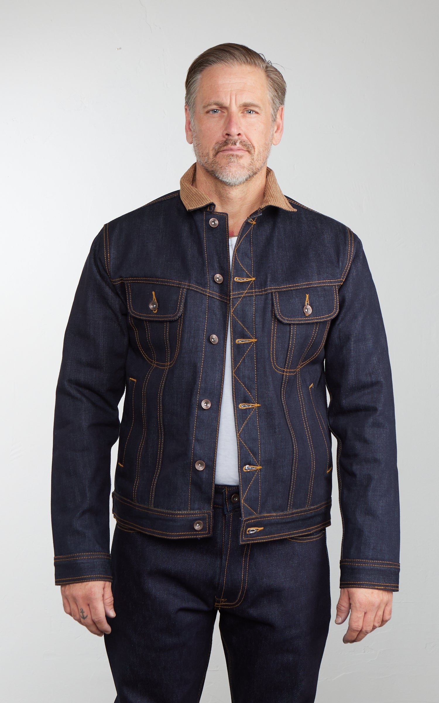 Sosobrothers Classic Selvedge Denim Jacket Blanked Lined Indigo 13.5oz