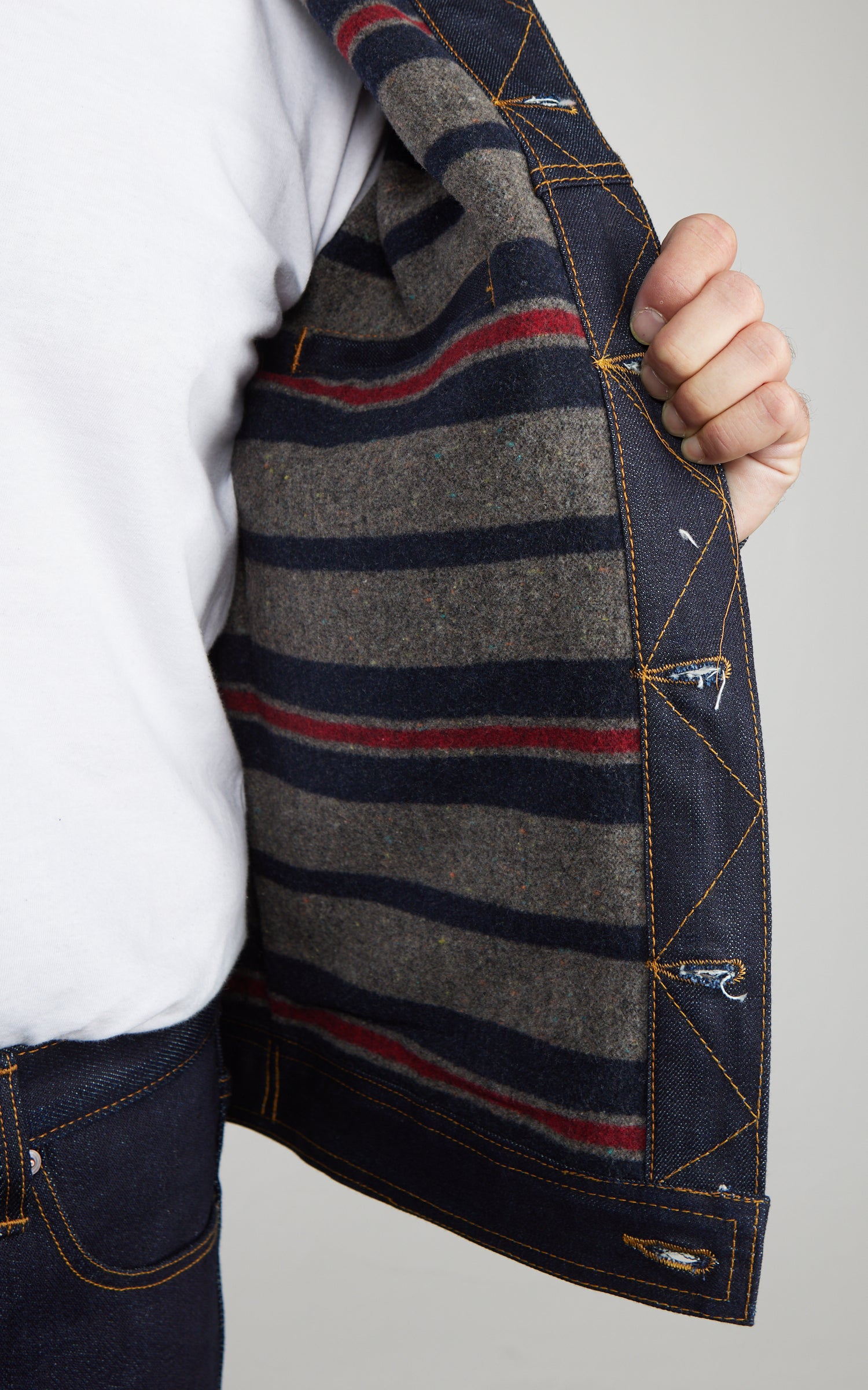 Sosobrothers Classic Selvedge Denim Jacket Blanked Lined Indigo 13.5oz