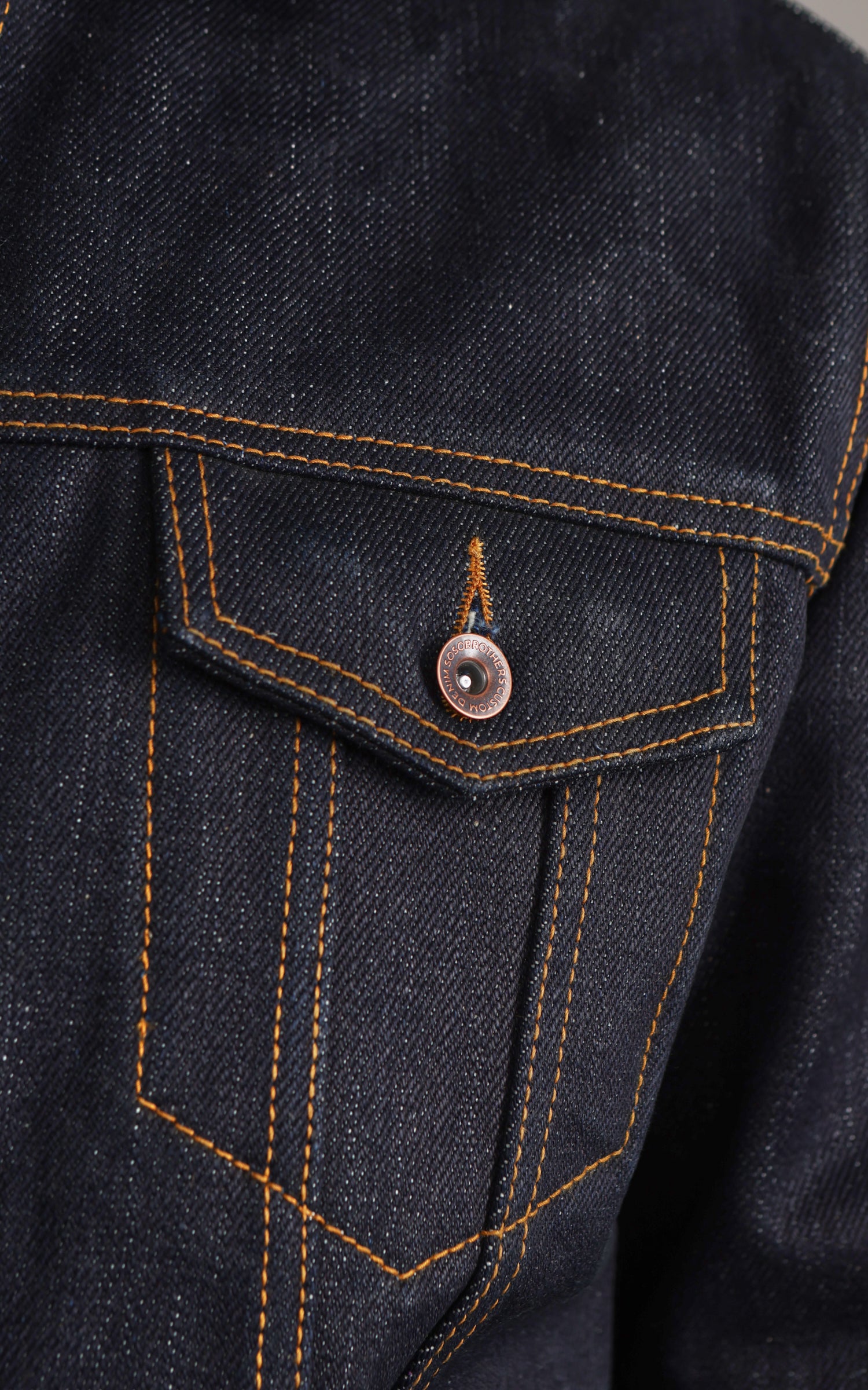 Sosobrothers Denim Jacket Heavyweight Ghost Selvedge Indigo 20oz