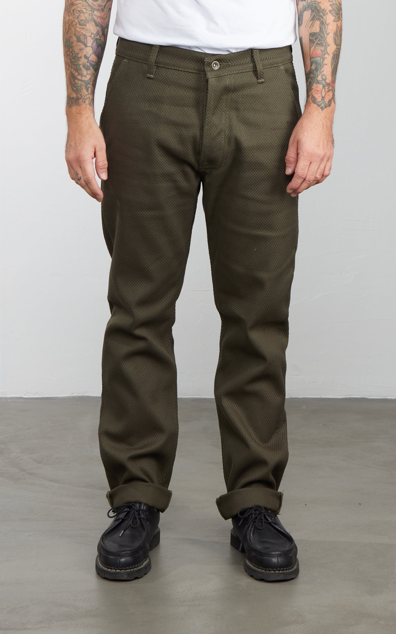 Sosobrothers Sashiko Denim Chino Army