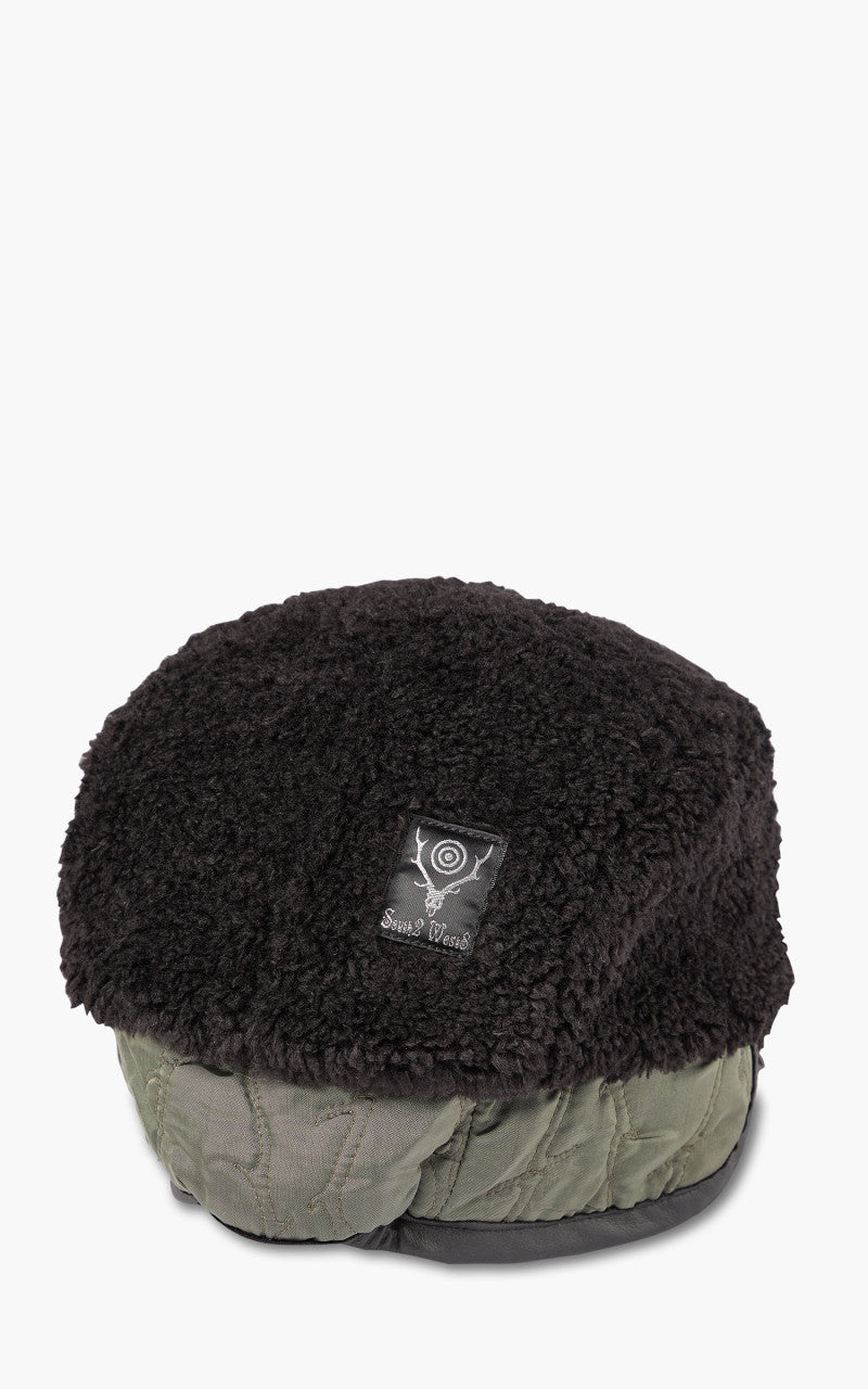 South2 West8 Bird Shooting Cap Poly Curl Fur B-Black