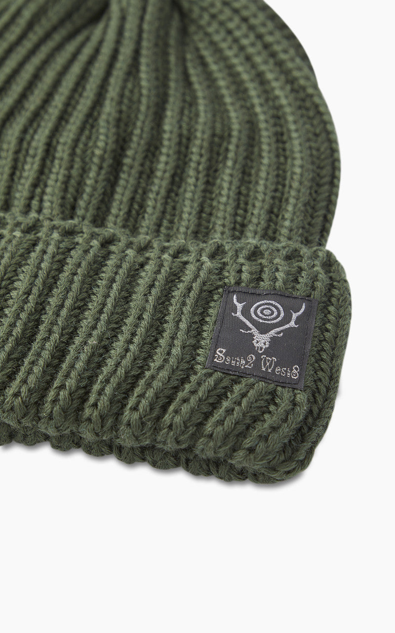 South2 West8 Watch Cap W/A Knit B-Dark Green