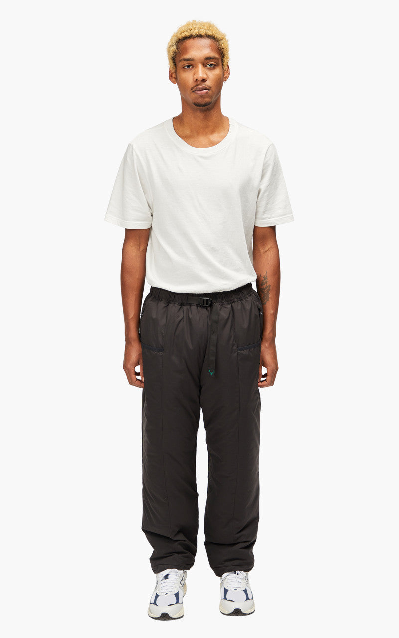 South2 West8 Insulator Belted Pant Poly Peach Skin Black