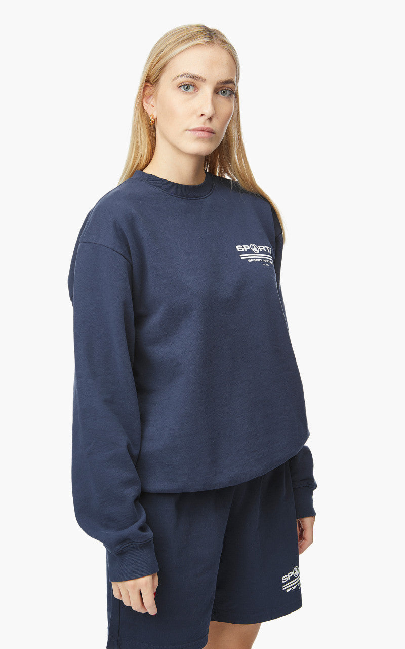 Sporty & Rich Sports Crewneck Navy