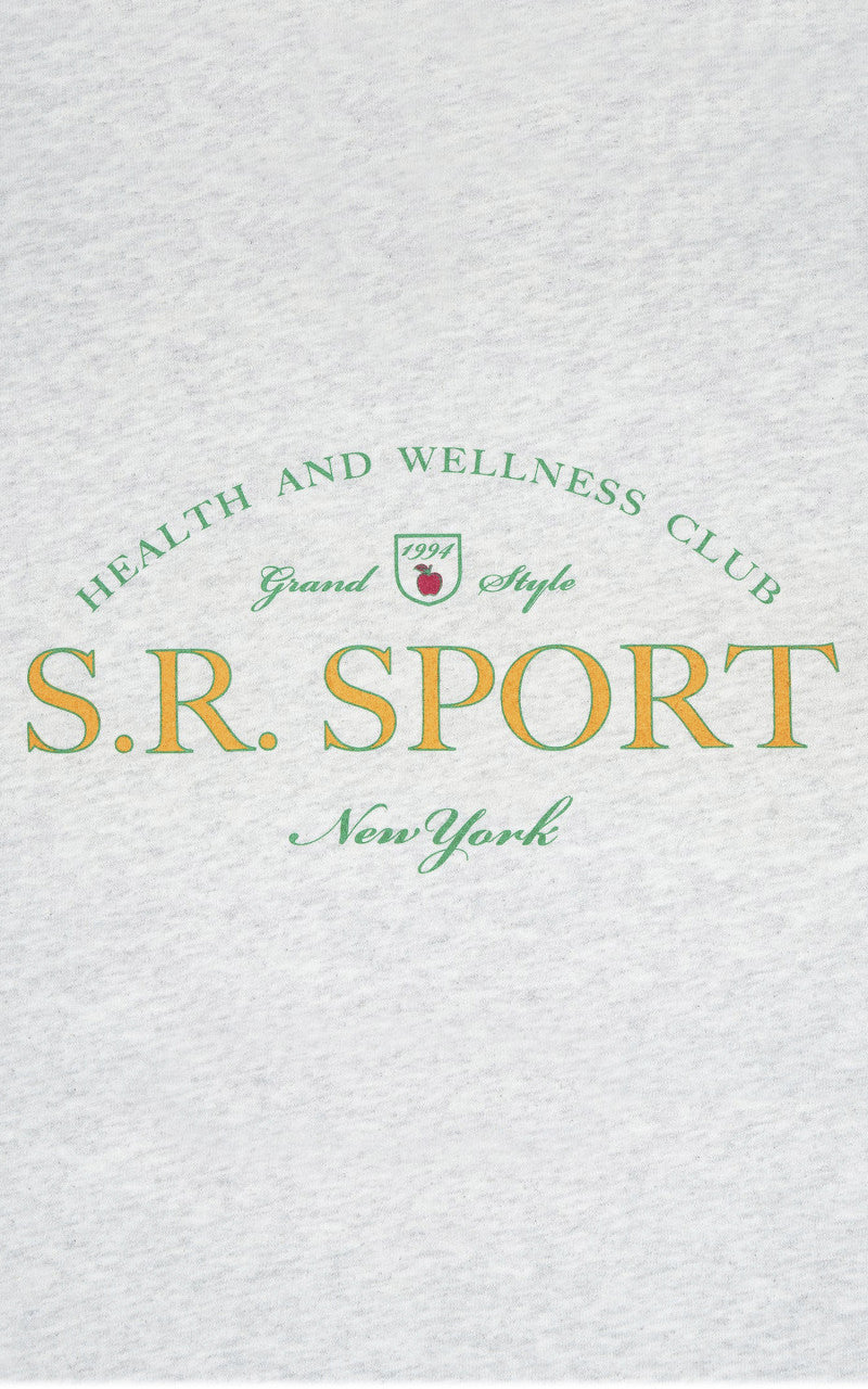 Sporty & Rich Wimbledon Crewneck Heather Gray