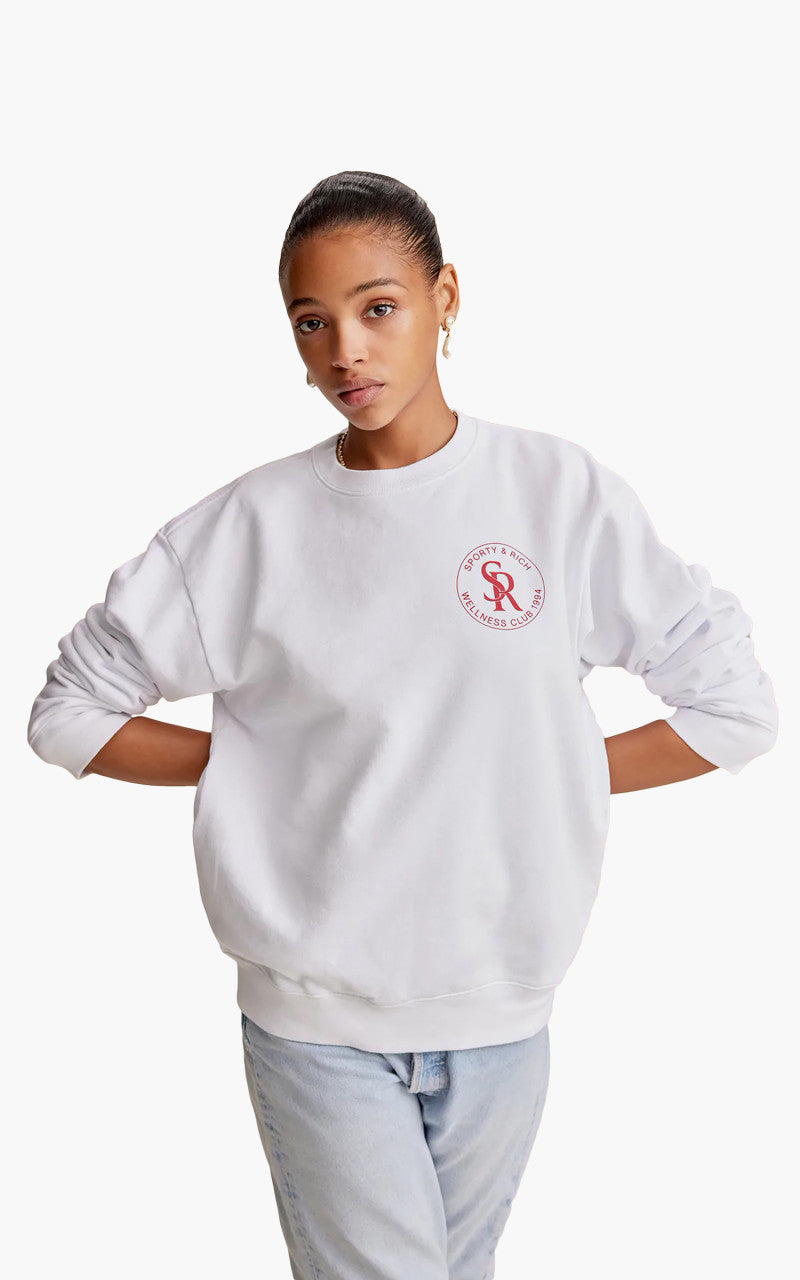 Sporty & Rich S&R Crewneck White