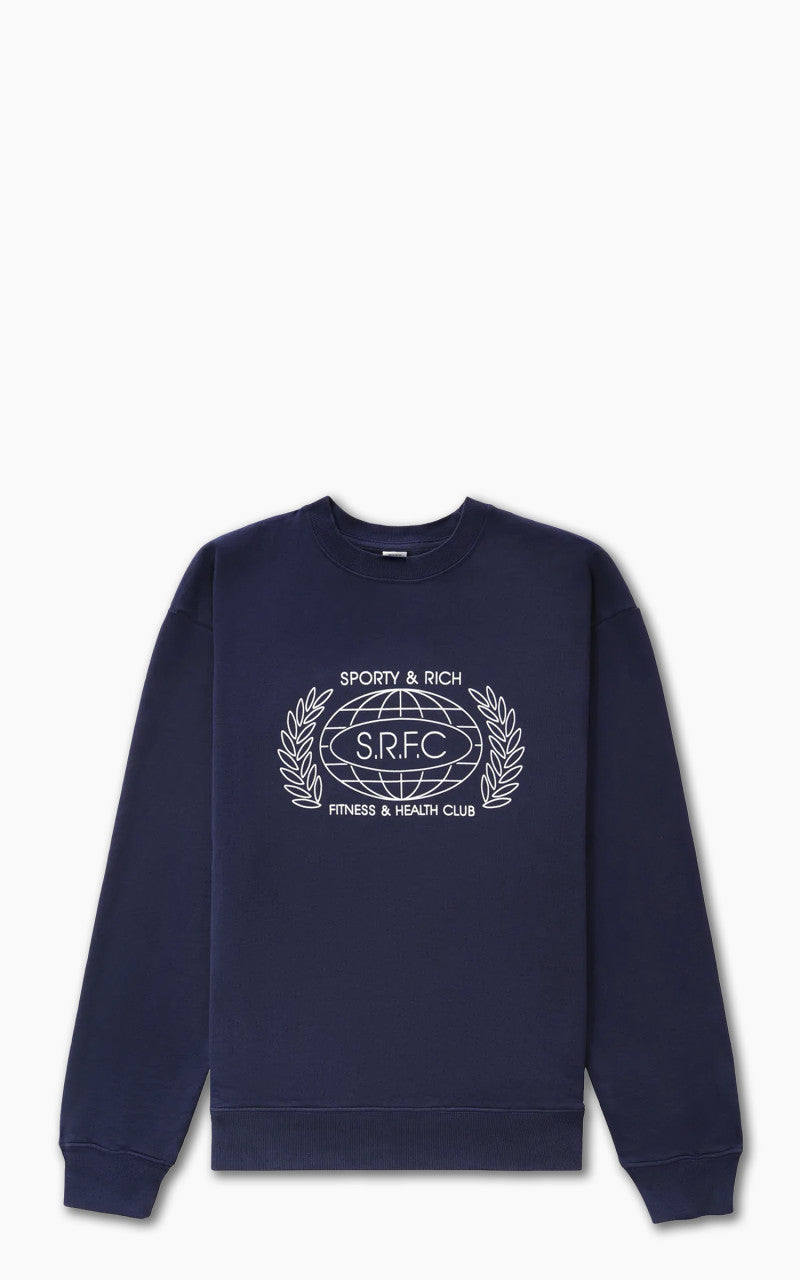 Sporty & Rich SRFC Crewneck Navy