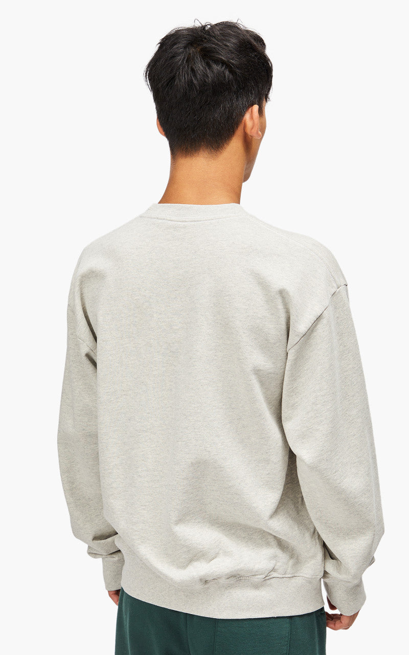 Sporty & Rich 94 Track & Field Flocked Crewneck Heather Oatmeal