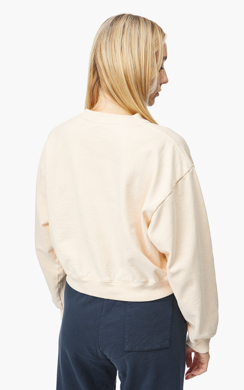 Sporty & Rich 94 Cropped Crewneck Cream