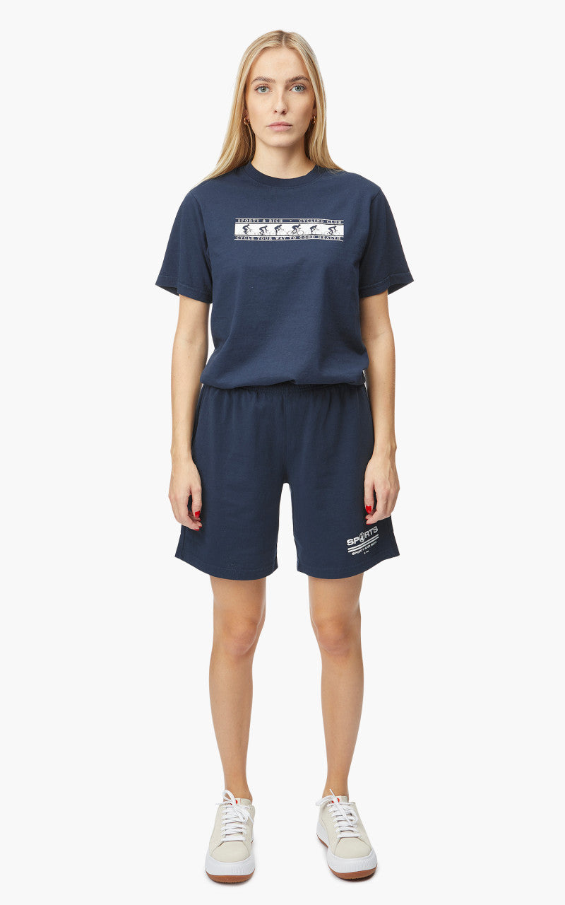 Sporty & Rich Cycling Club T-Shirt Navy