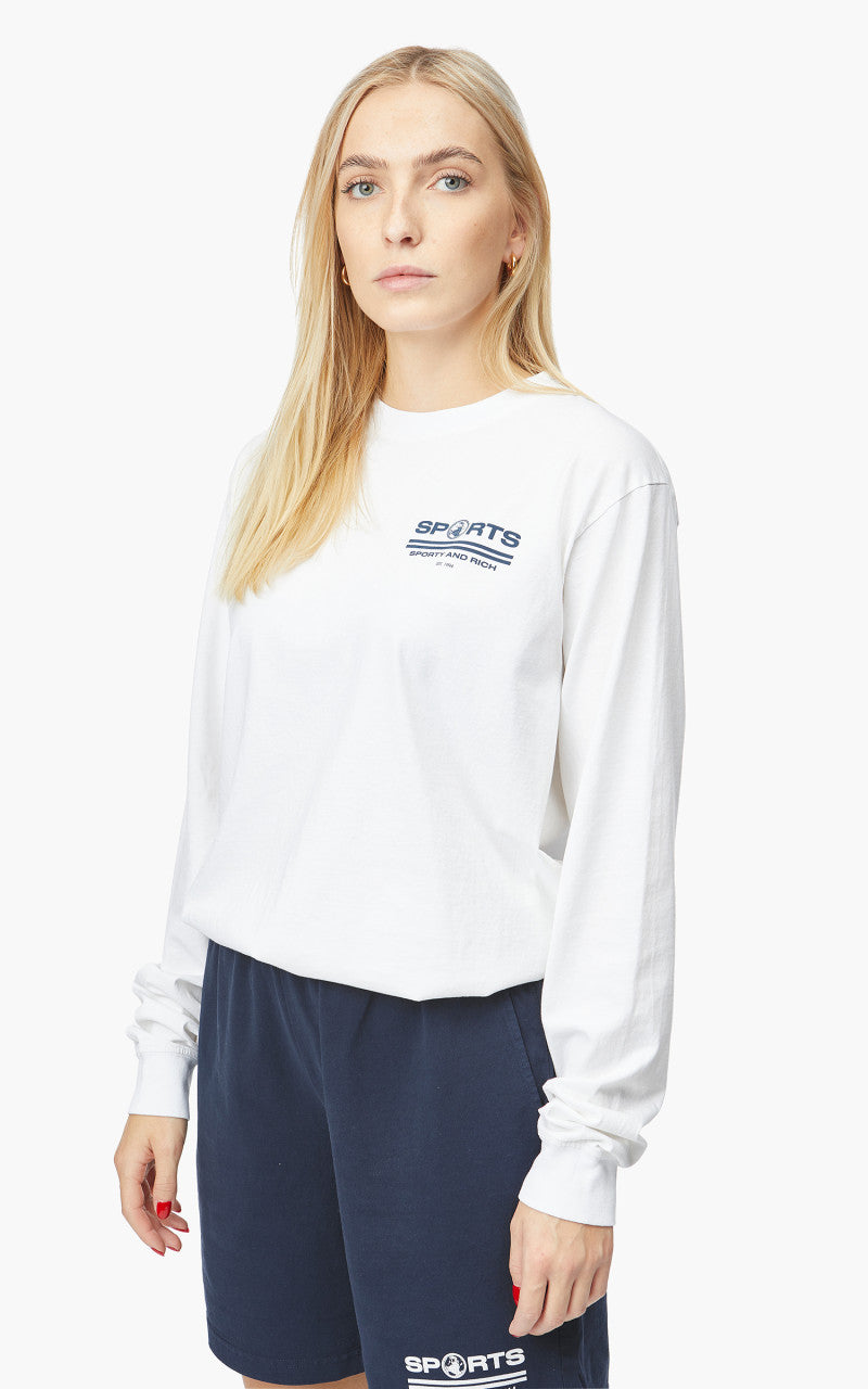 Sporty & Rich Sports Longsleeve White