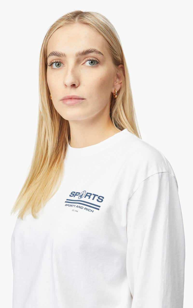 Sporty & Rich Sports Longsleeve White