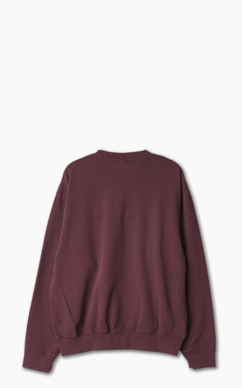 Sporty & Rich Wellness Ivy Crewneck Merlot/Gold