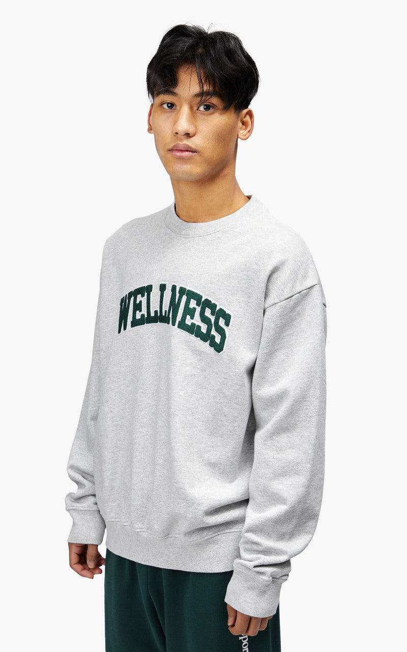 Sporty & Rich Wellness Boucle Crewneck Heather Grey