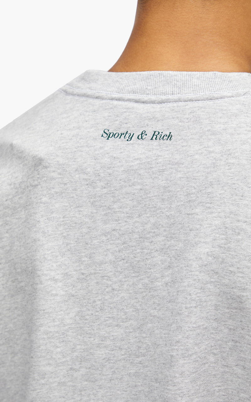 Sporty & Rich Wellness Boucle Crewneck Heather Grey