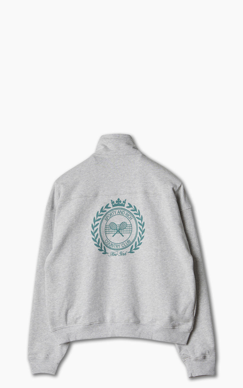Sporty & Rich NY Country Club Quarter Zip Heather Gray