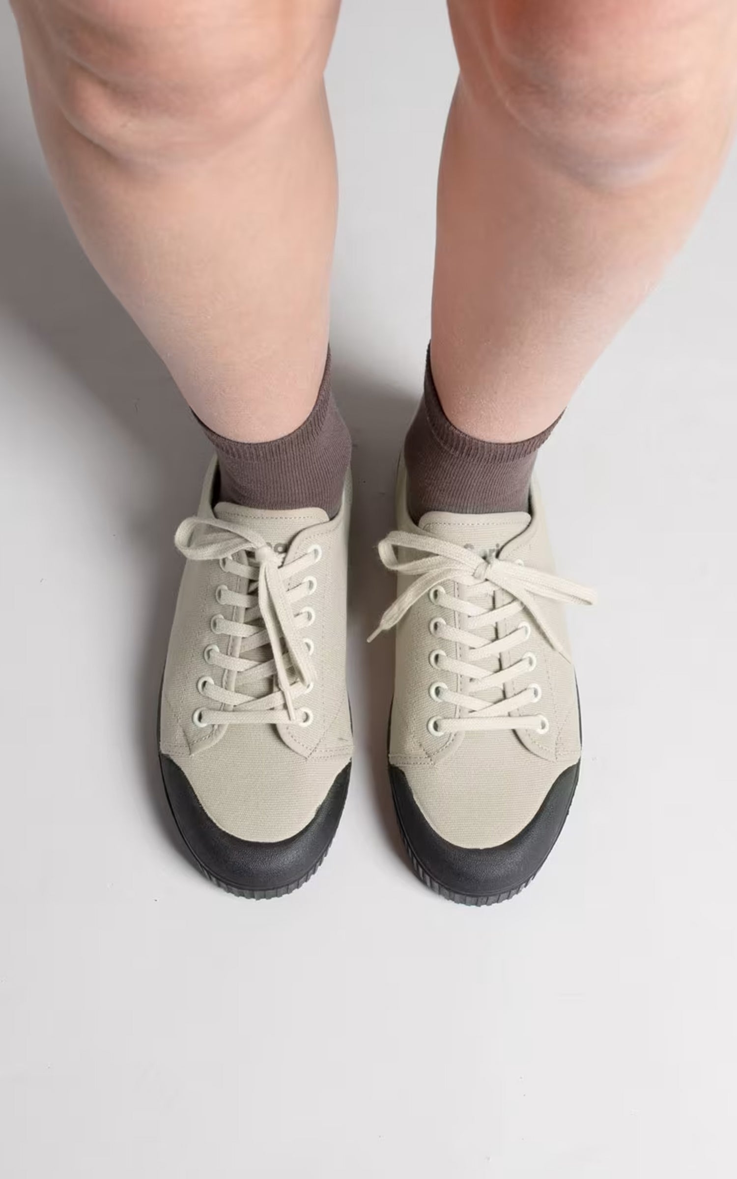 Spring Court G2 Mixed Canvas Sneaker Black Sole Sage