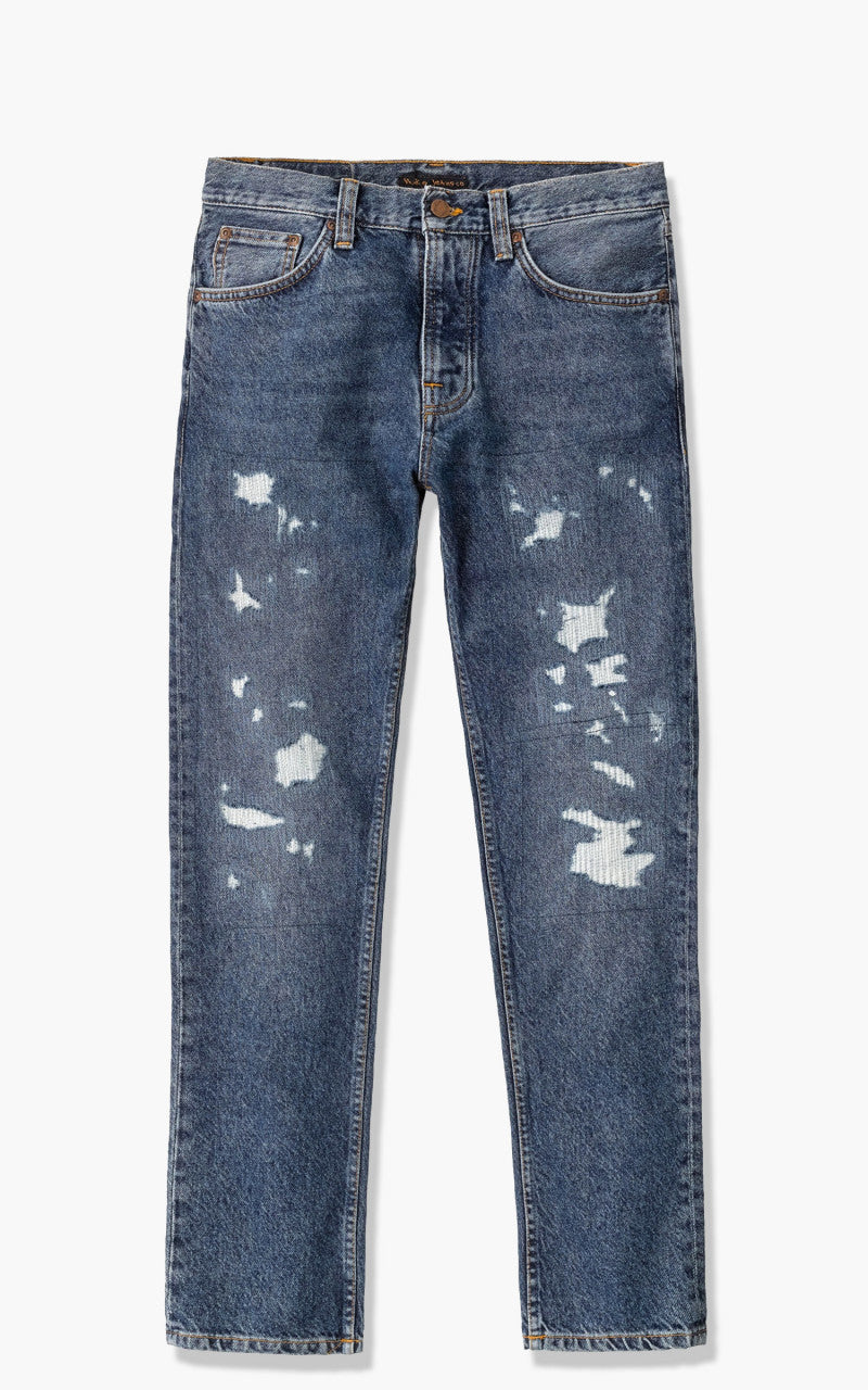 Nudie Jeans Steady Eddie II Stitched Blue