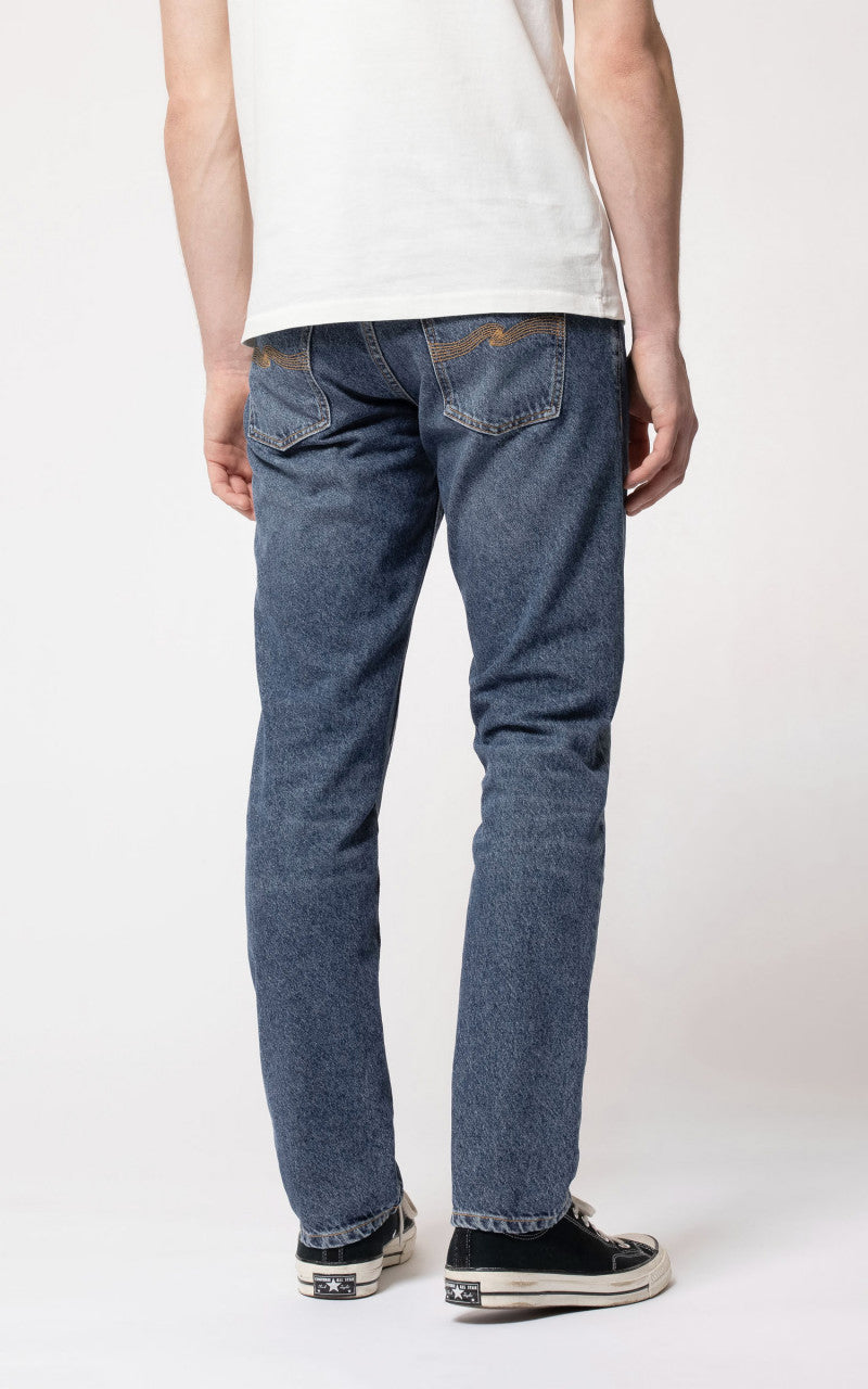 Nudie Jeans Steady Eddie II Stitched Blue