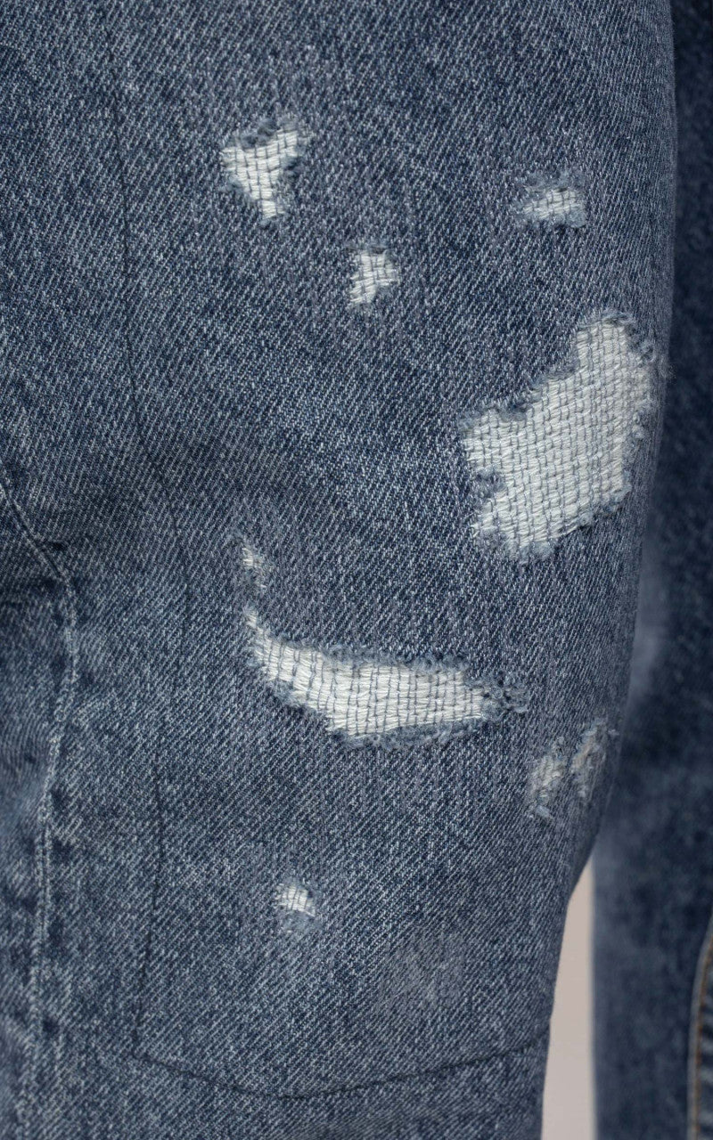 Nudie Jeans Steady Eddie II Stitched Blue