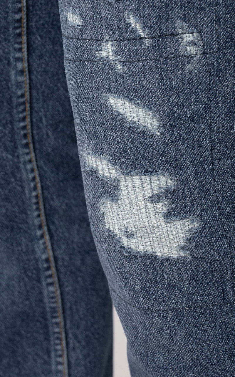 Nudie Jeans Steady Eddie II Stitched Blue