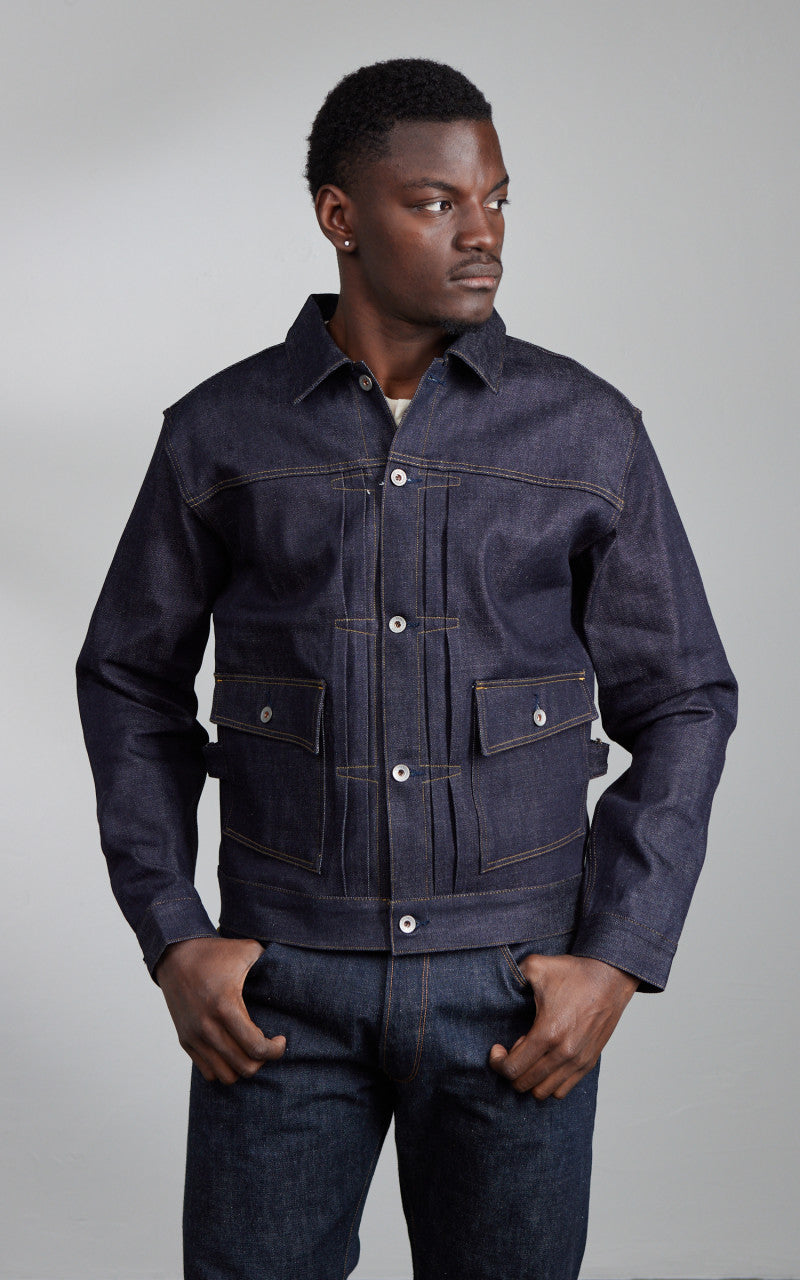 Stevenson Overall Co. Ranch Rider Denim Jacket Unwashed Indigo