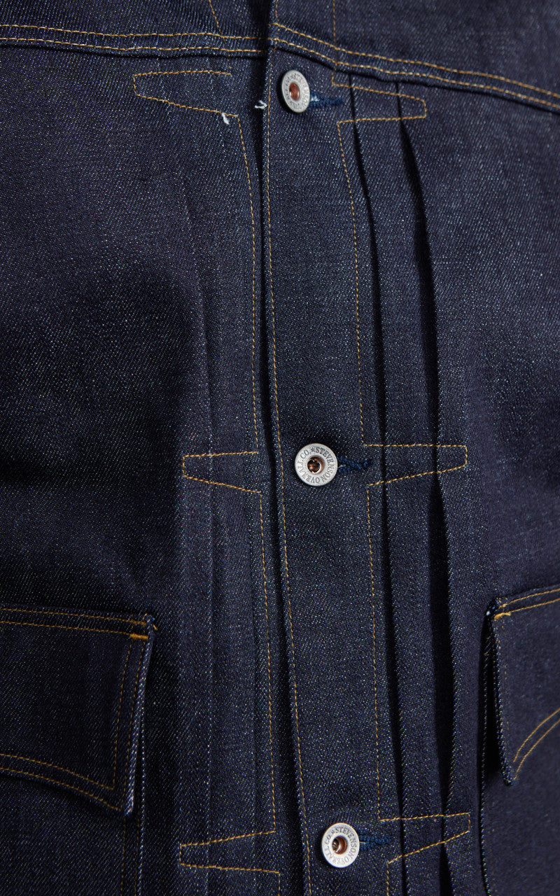 Stevenson Overall Co. Ranch Rider Denim Jacket Unwashed Indigo