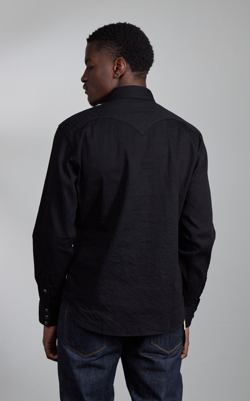 Stevenson Overall Co. Cody Denim Shirt Black