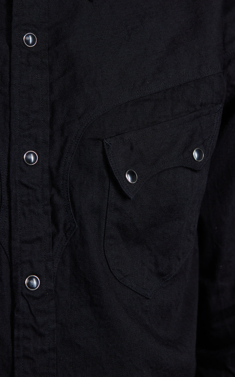 Stevenson Overall Co. Cody Denim Shirt Black
