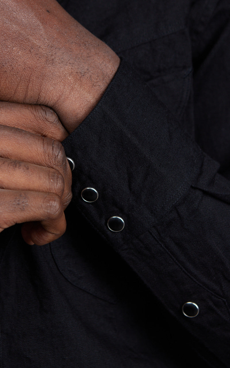 Stevenson Overall Co. Cody Denim Shirt Black