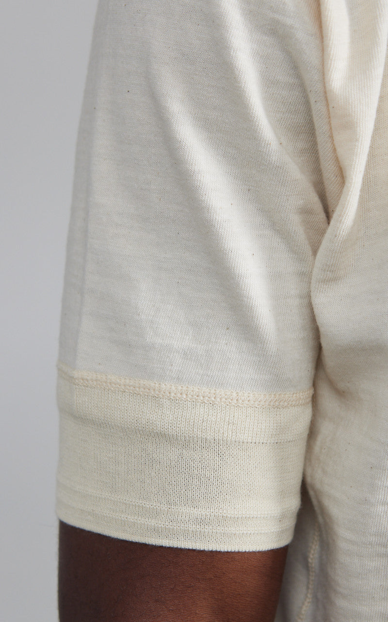 Stevenson Overall Co. SideFlex Loopwheeled Henley Oatmeal