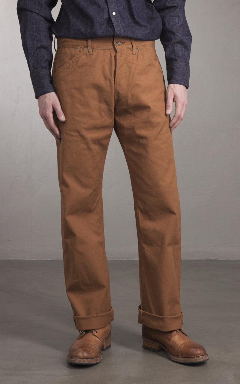 Stevenson Overall Co. Visalia Canvas Trouser Selvedge Brown